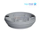 AquaStar Fillable Skimmer Lid and Frame in gray, 10 inch for seamless pool deck integration, SKU FL10103.