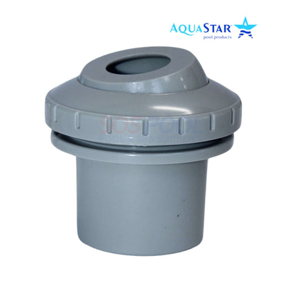 AquaStar 8203 Directional Eyeball Fitting in gray, 1.5" MPT, 0.75" eye, designed for optimal pool water flow control. SOS Pool.