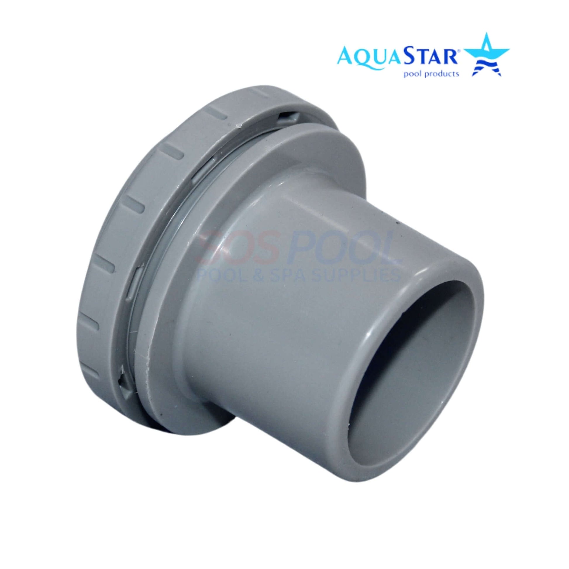 AquaStar Directional Eyeball Fitting 1.5" MPT 0.75" Eye Gray 8203 for optimal pool water circulation - SOS Pool