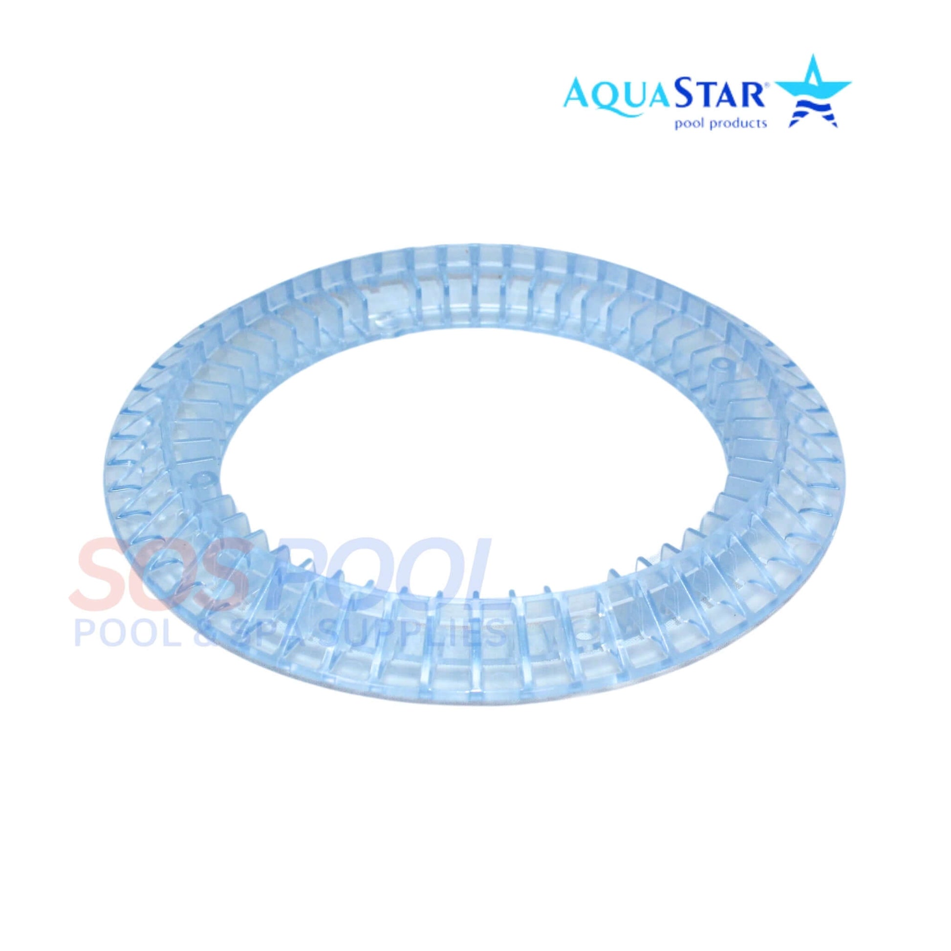 AquaStar Fill Up Main Drain Cover CC8100 | Clear 8-inch outlet cover for pools and spas by SOS Pool.