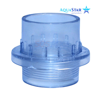 AquaStar Light Niche Return Fitting for 1.5-inch pipe, clear design for optimal pool lighting, SKU 3600.
