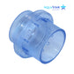 AquaStar Light Niche Return Fitting for 1.5" pipe in clear, part number 3600, UV-resistant ABS for pool lighting. SOS Pool.