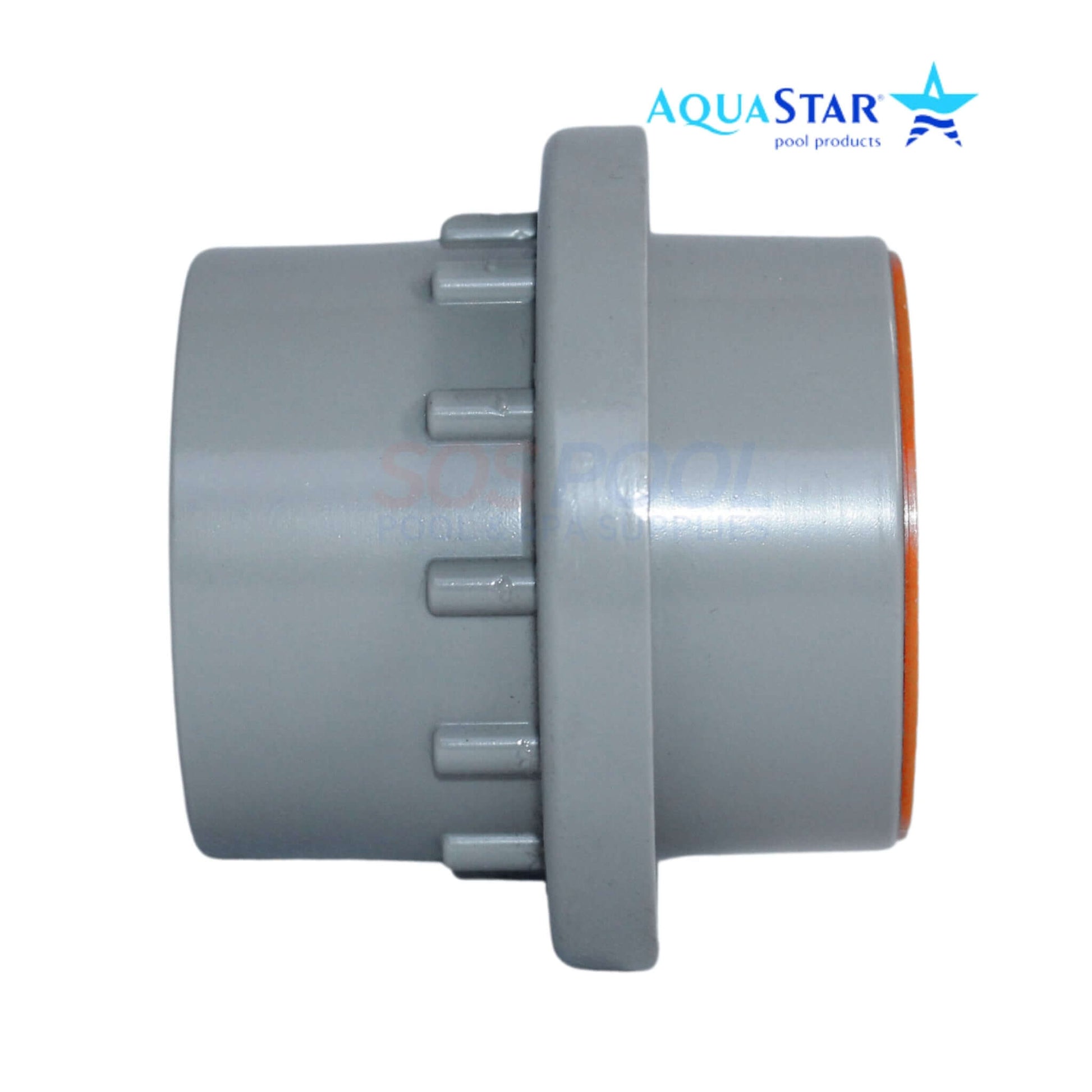 AquaStar Light Niche Return Fitting with Plaster Shield Cap for 1.5" Pipe, SKU 3603-CS, SOS Pool.
