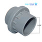 AquaStar Light Niche Return Fitting with Plaster Shield Cap | 1.5" Pipe | 3603-CS