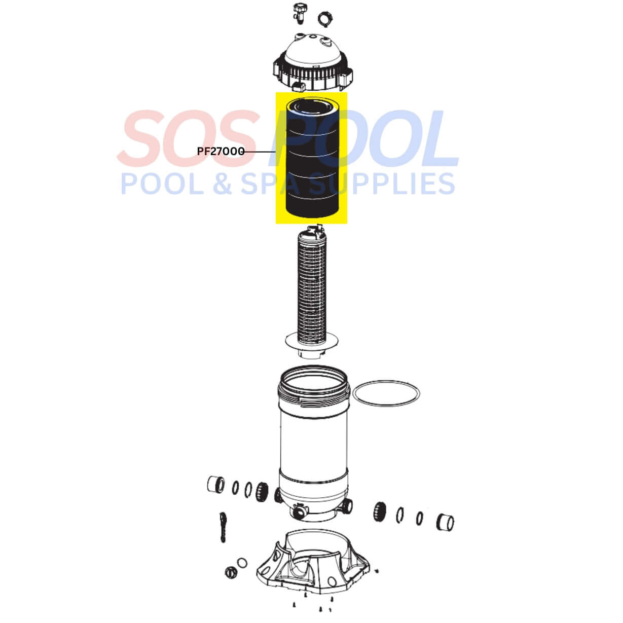 AquaStar Cartridge For PLF27000 Pipeline Filters | PF27000
