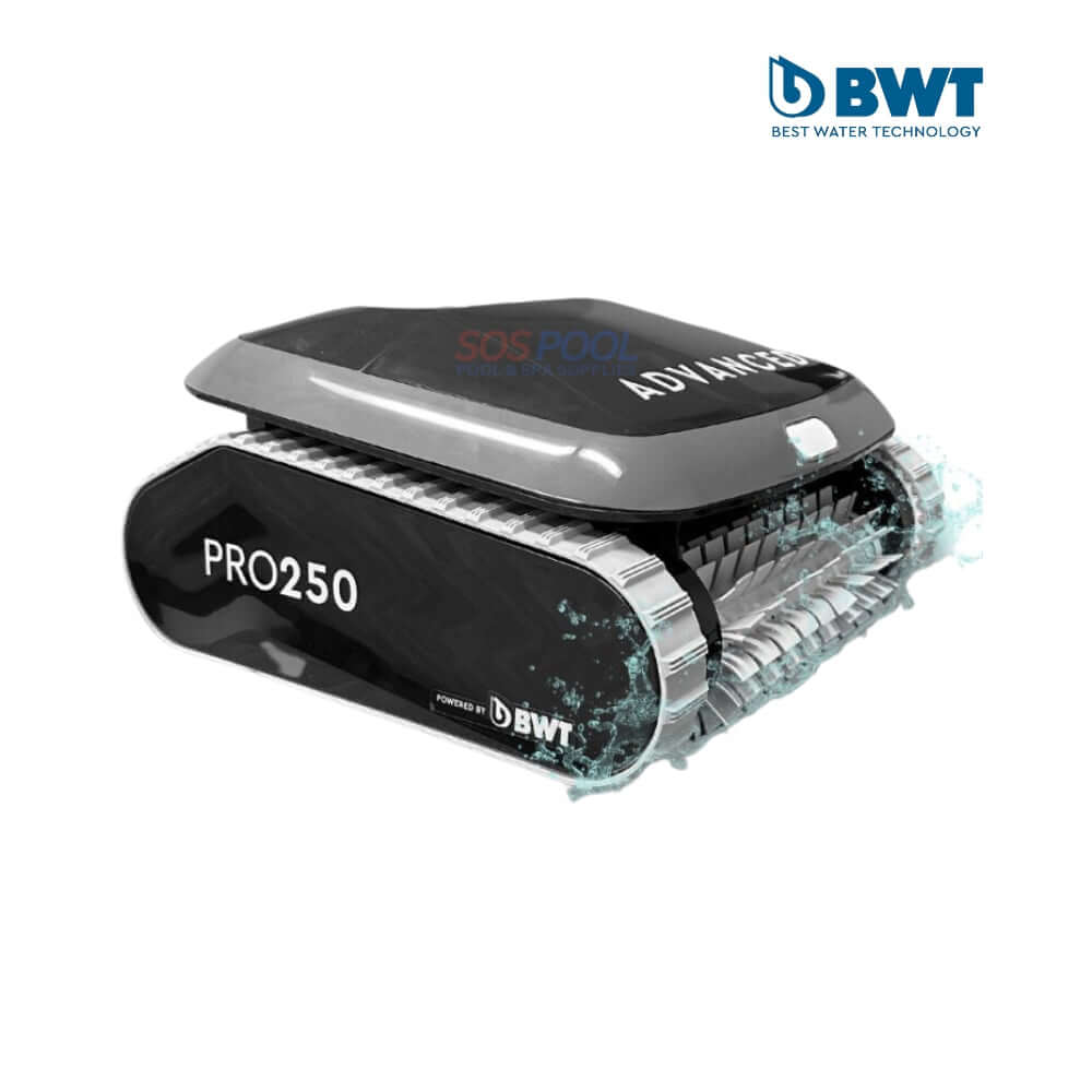 BWT Advanced Pro 250 Robotic Pool Cleaner with SOS Pool technology for efficient cleaning of large pools.