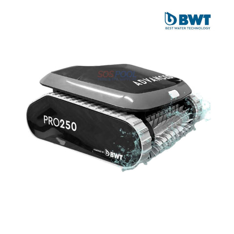 BWT Advanced Pro 250 Robotic Pool Cleaner with SOS Pool technology for efficient cleaning of large pools.