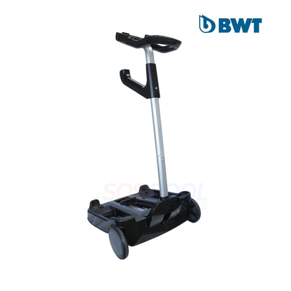 BWT D500 & D600 Cleaner Carry Trolley in black with metal handle, designed for SOS Pool pool supplies and swimming pool parts.