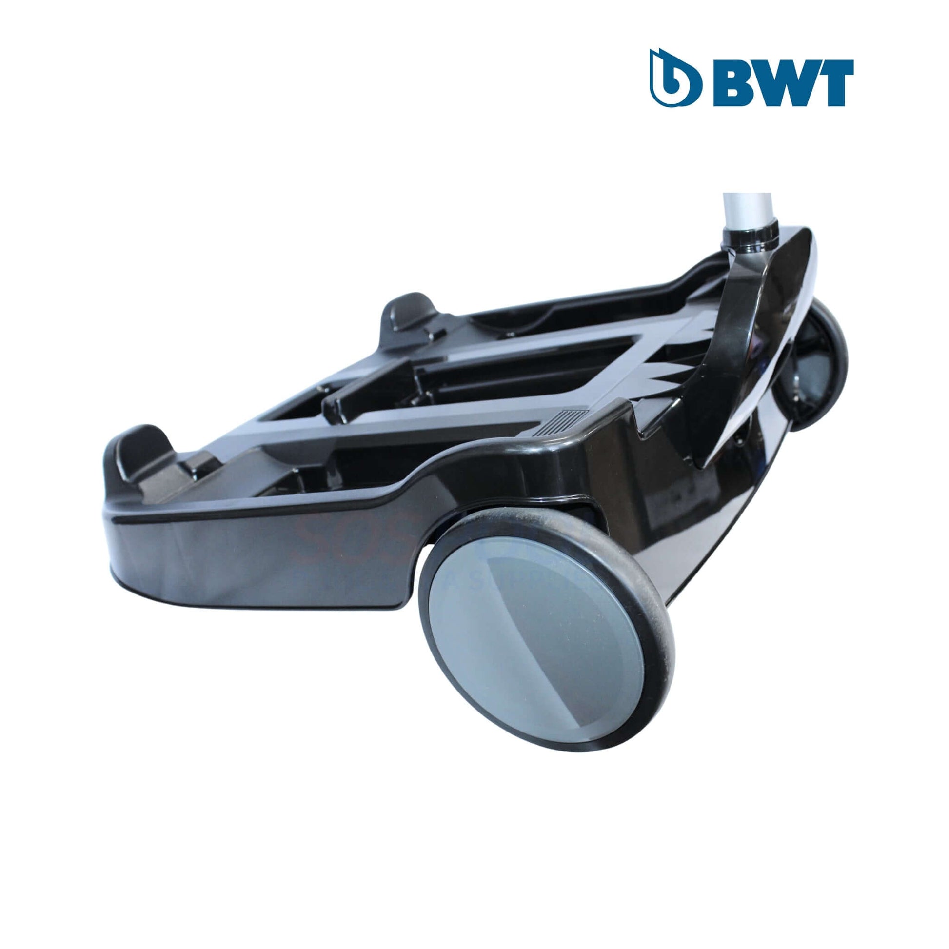 BWT D500 & D600 Cleaner Carry Trolley caddy with smooth-rolling wheels, designed for pool supplies and storage, black color.