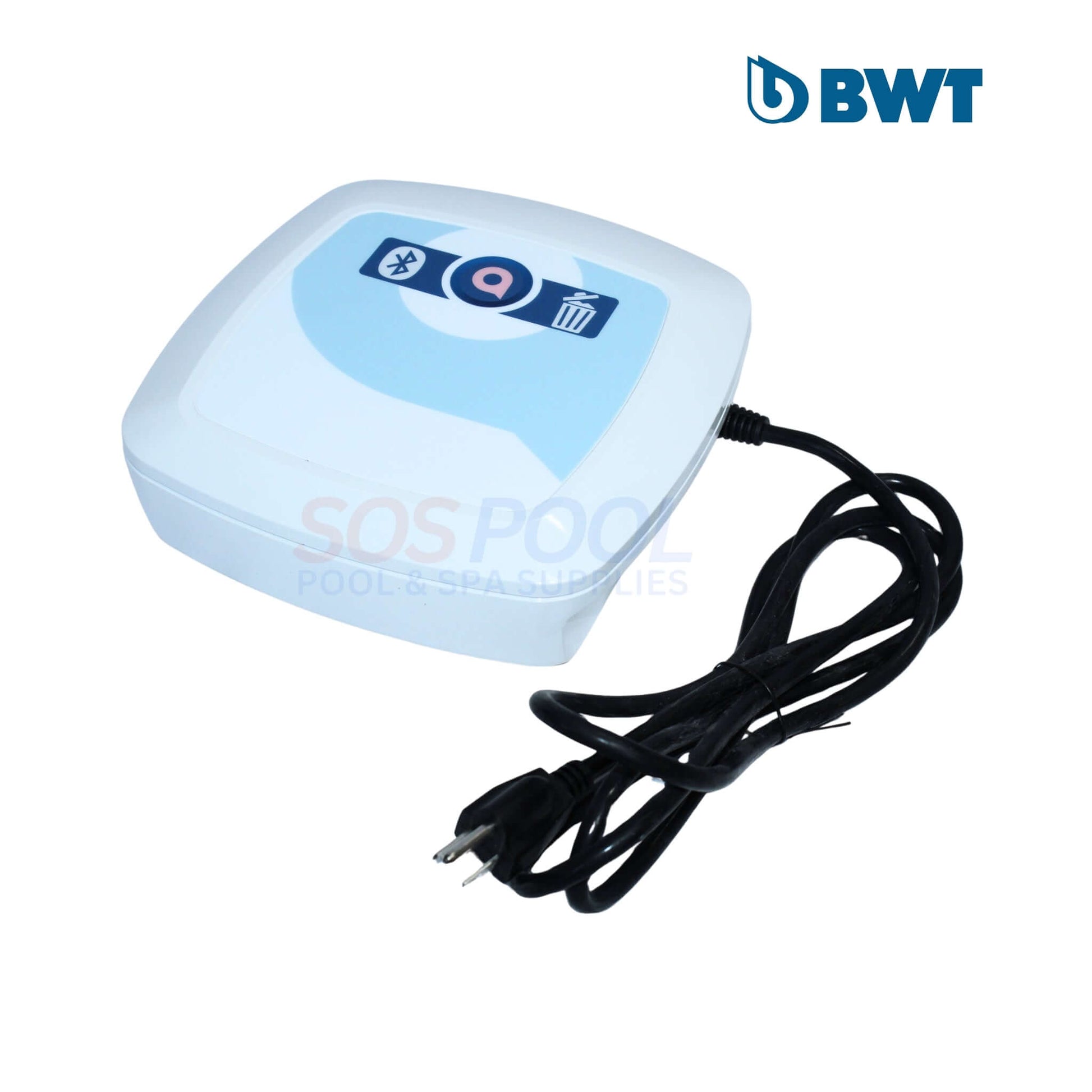 BWT D600 Robotic Cleaner Power Supply Control Panel with power cord, compact design, intuitive controls, from SOS Pool.