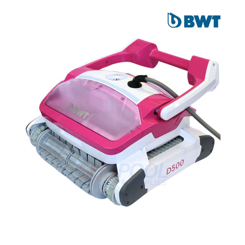 BWT D500 robotic pool cleaner with 60 ft cord, optimal suction & Smart Navigation for efficient cleaning.