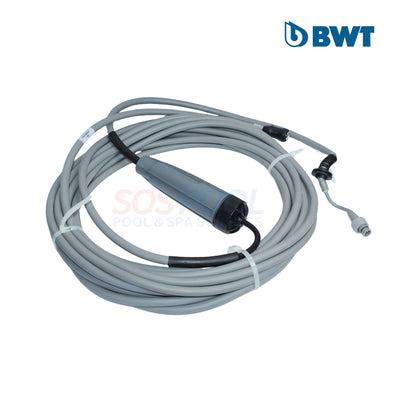 BWT D600 Robotic Cleaner Power Cable with waterproof insulation, grey, 50 ft length, for swimming pool supplies by SOS Pool.