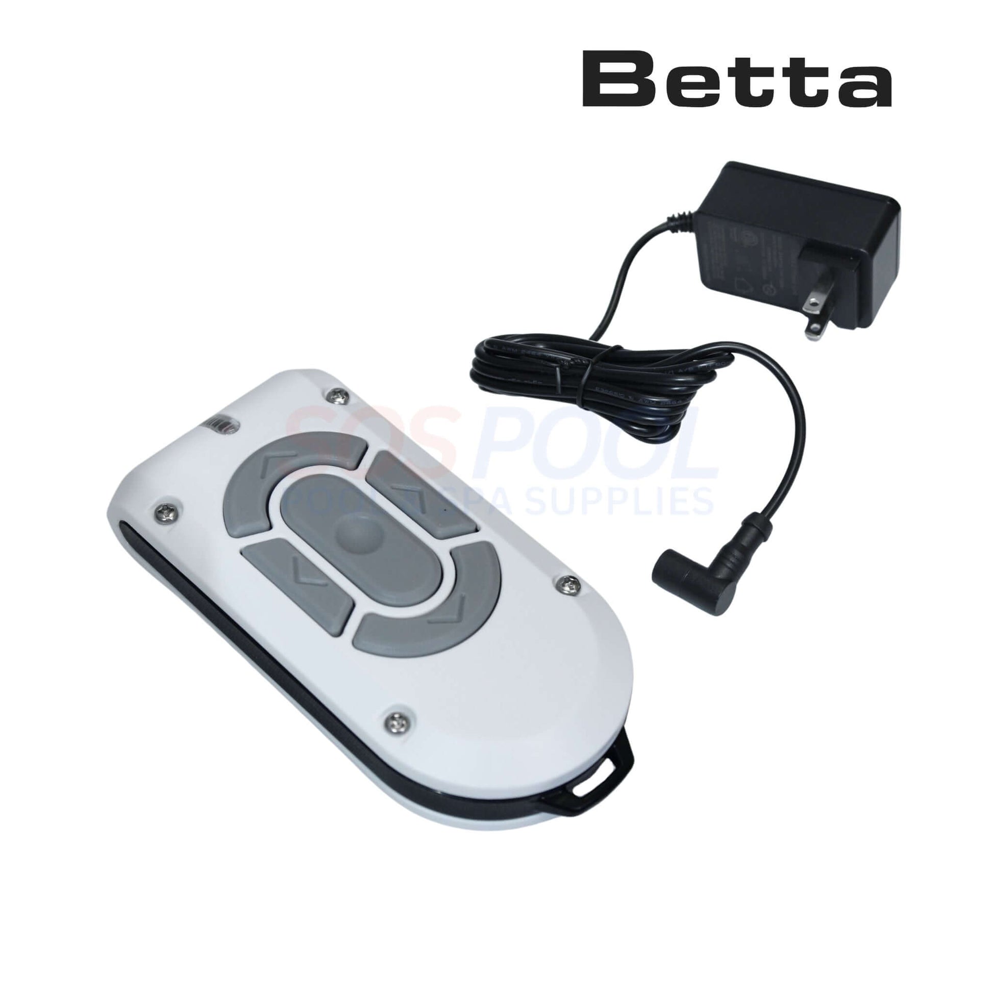 Betta SE Plus Smart Robotic Pool Skimmer with AC adapter for SOS Pool surface cleaning.