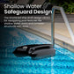 Shallow Water Safeguard Design of Betta SE Plus Solar-Powered Pool Skimmer for easy navigation around pool features.