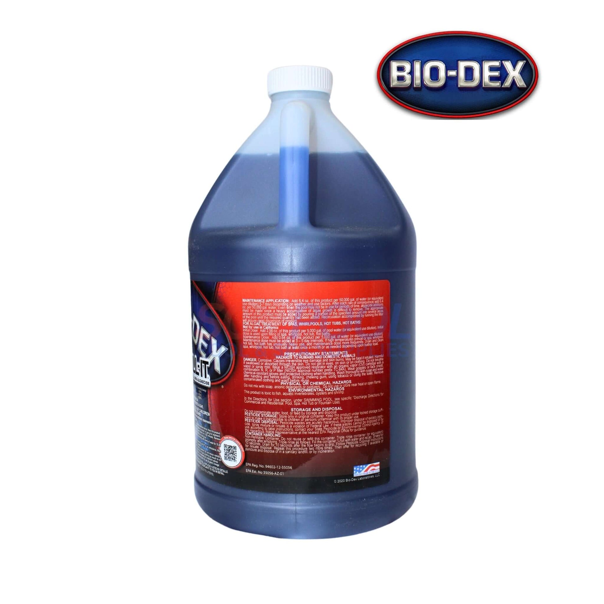 Bio-Dex Skill-It Fast Acting Algaecide 1 Gallon SK04 for effective algae control in SOS Pool maintenance.