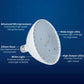 Blue Square Cool White LED Pool Light Bulk | 35W | 120V | VLB3501-WT