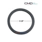 CMP 2" Hi-Temp Union T-Gasket | 26200-210-632 in black, measuring 21/8", ideal for pool supplies and plumbing systems.