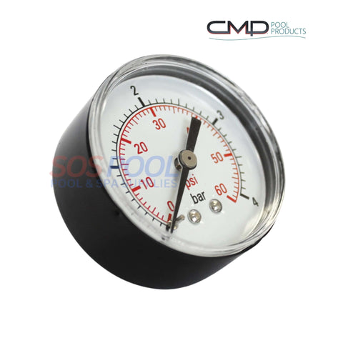 CMP Back Mount Pressure Gauge for Hayward Star Clear Filters ECX27091 0-60 PSI SOS Pool
