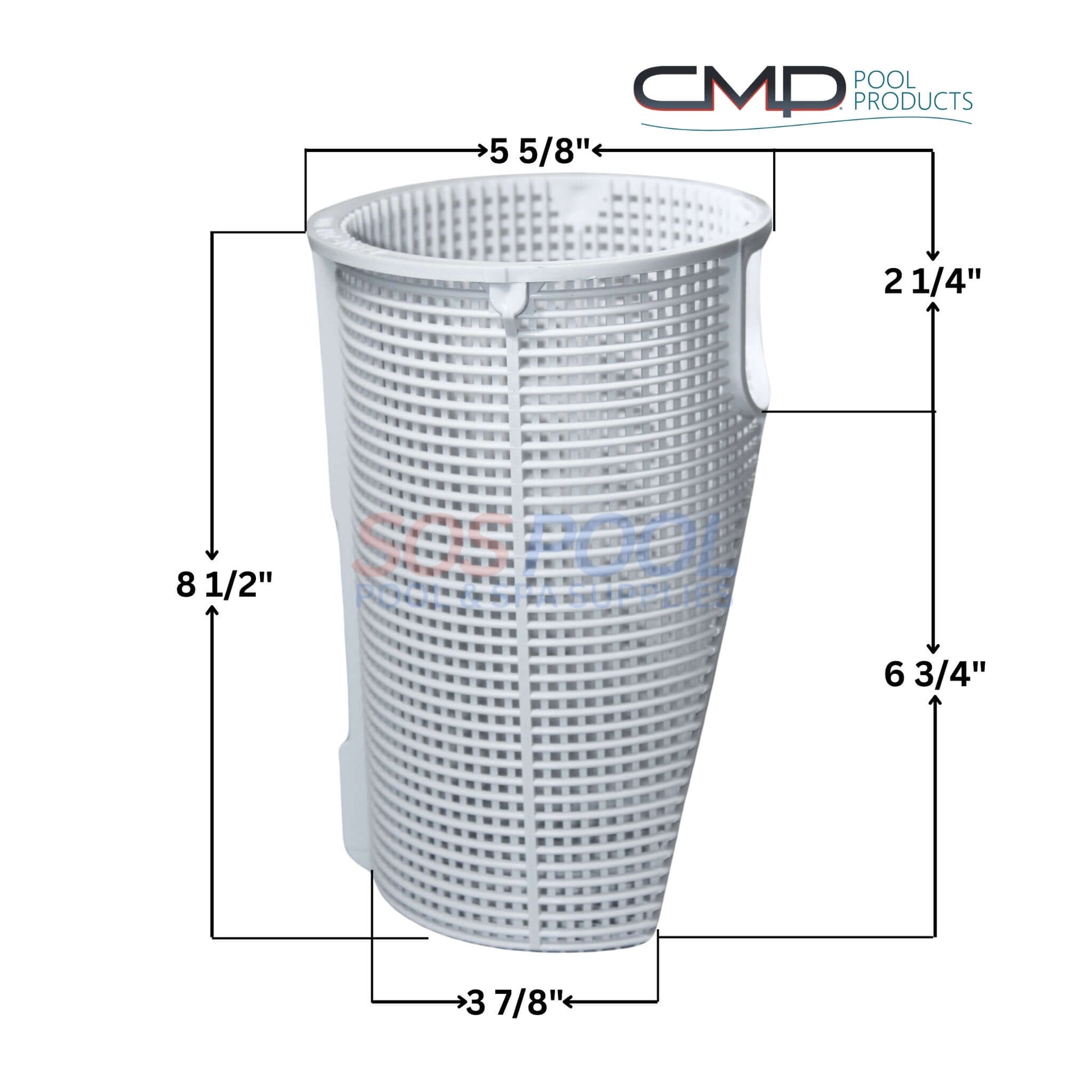 CMP Basket for Hayward Super II Pumps, SPX3000M, 27180-207-000 dimensions and details | SOS Pool