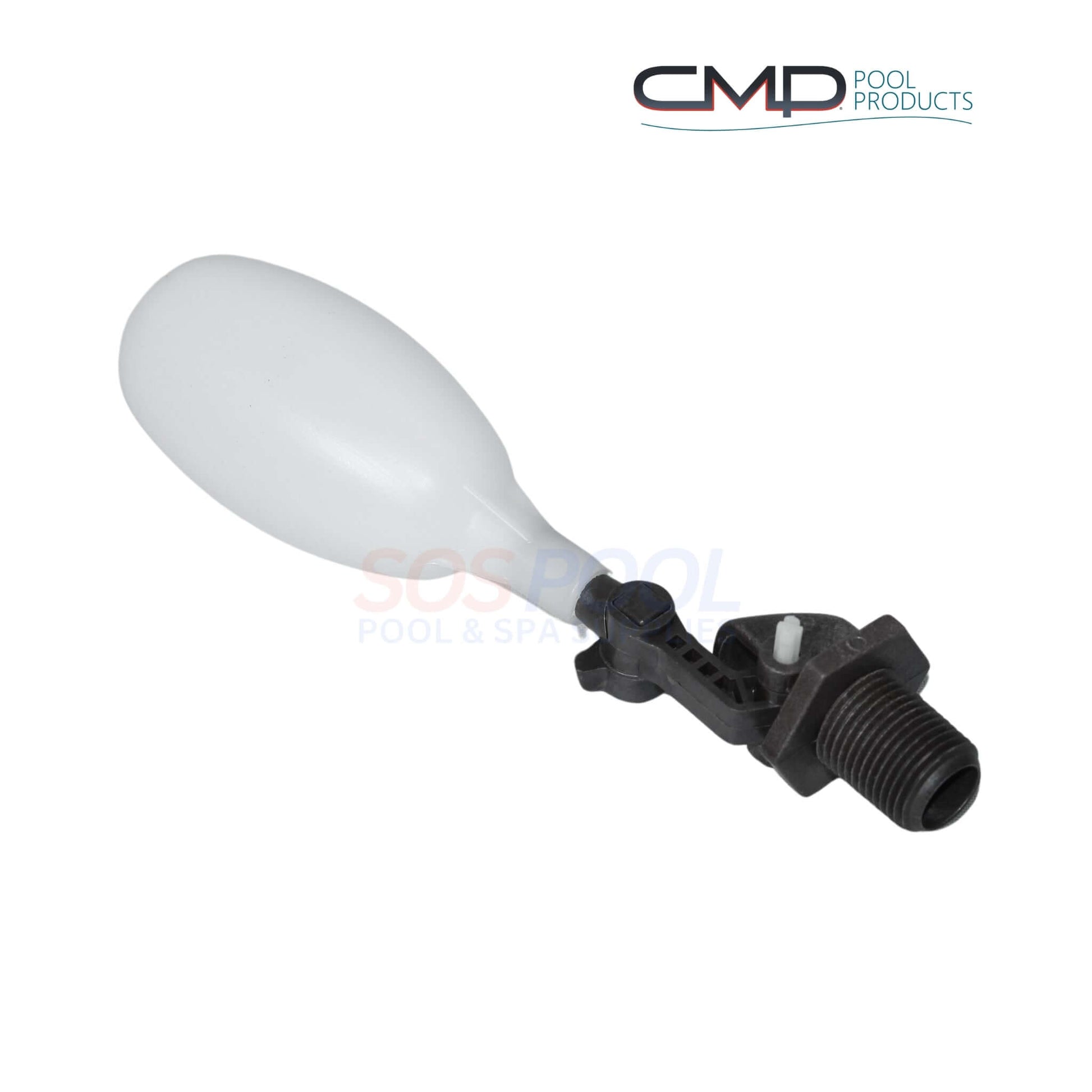 CMP Float Valve 0.5" for auto-fill water leveler, ideal for pools and spas. SOS Pool products.