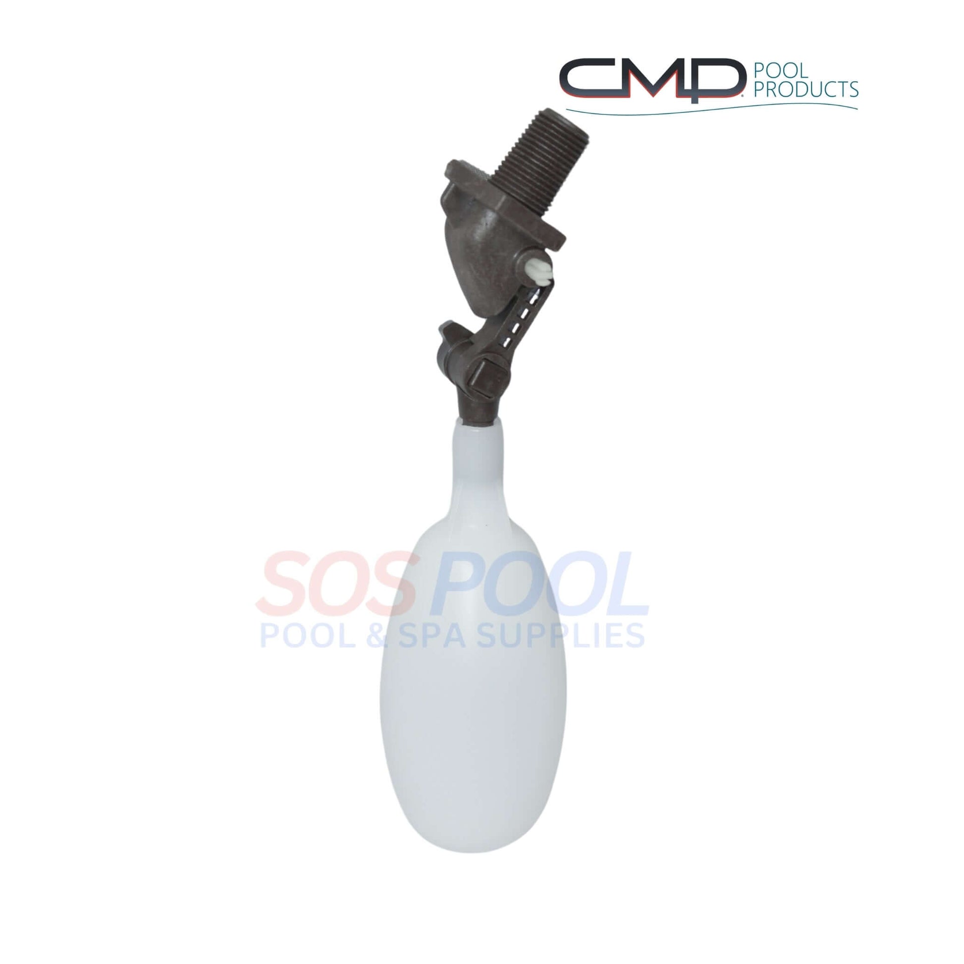 CMP Float Valve 25504-000-100 for water levelers, featuring 3/8" MPT, from SOS Pool for durable pool maintenance.