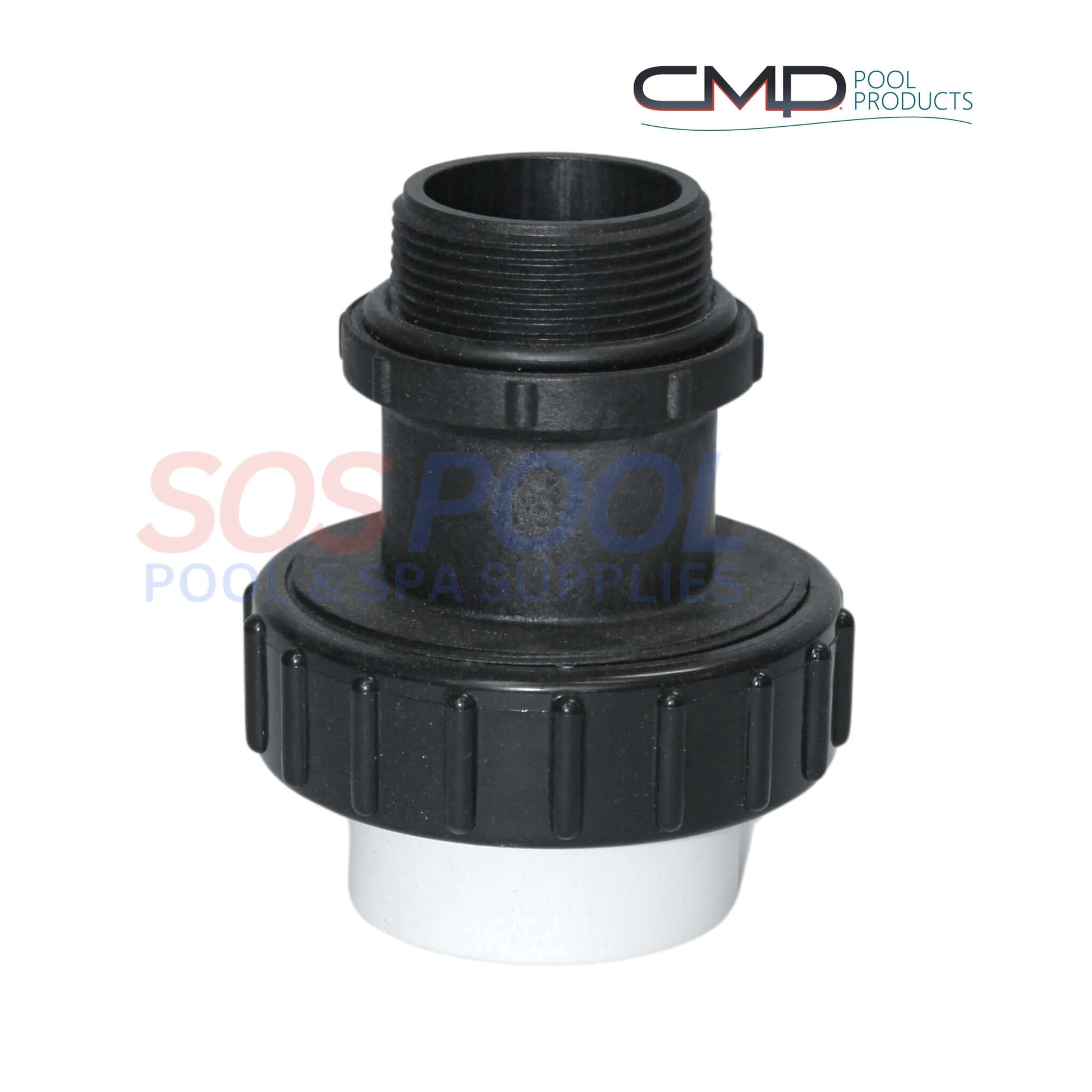 CMP Hi Temp PVC Threaded Union 1.5" x 1.5" Long, 21063-154-000 for secure pool connections - SOS Pool.
