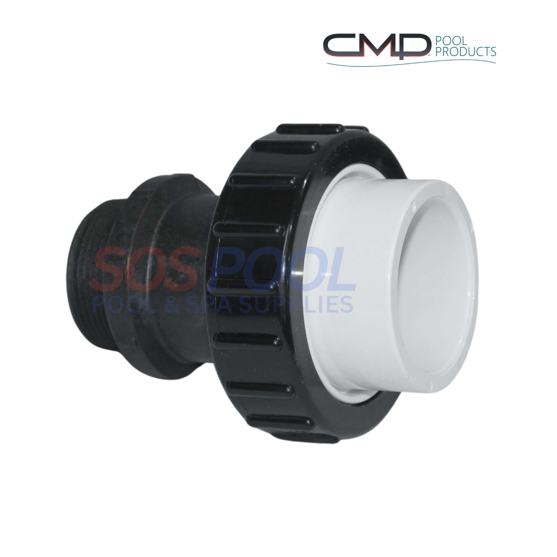 CMP Hi Temp PVC Threaded Union Long 1.5" x 1.5" by SOS Pool for secure connections in pools and spas.