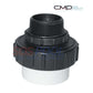 CMP Hi Temp PVC Threaded Union 1.5" x 2" for high-temperature pool applications - SOS Pool.