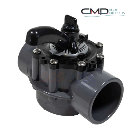 CMP HydroSeal 2-Way PVC Diverter Valve for precise water flow in pools & spas, SKU 25932-201-000, SOS Pool.