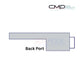 CMP Natural Wonders 18" x 6" Lip White Waterfall | 25577-180-000 back port fitting diagram, ideal for pool supplies, SOS Pool.