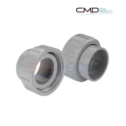 CMP PVC Connector Union for Raypak Heater, 2", 2 Pack, durable plumbing connection, SOS Pool.