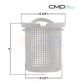 CMP Pump Basket 5" for optimal debris filtration in pools, compatible with Pentair R38004, SKU 27180-033-000, SOS Pool.