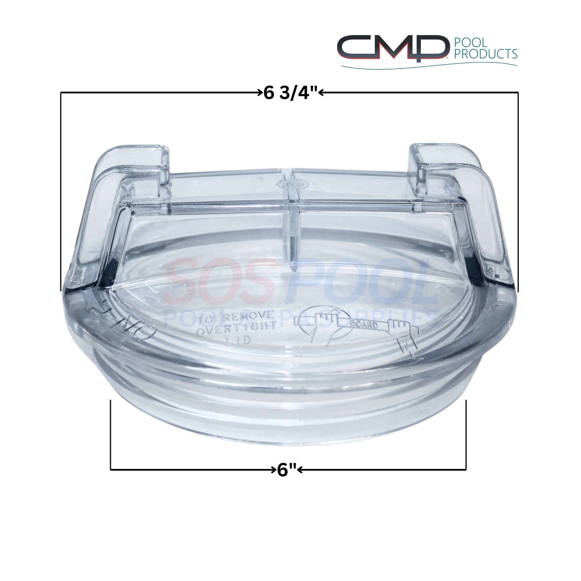 CMP Pump Lid for Pentair Max-E-Glas & Dura-Glas | Clear Replacement Lid | SOS Pool | 6-3/4 inch diameter | C3-139P1 | 25304-000-020
