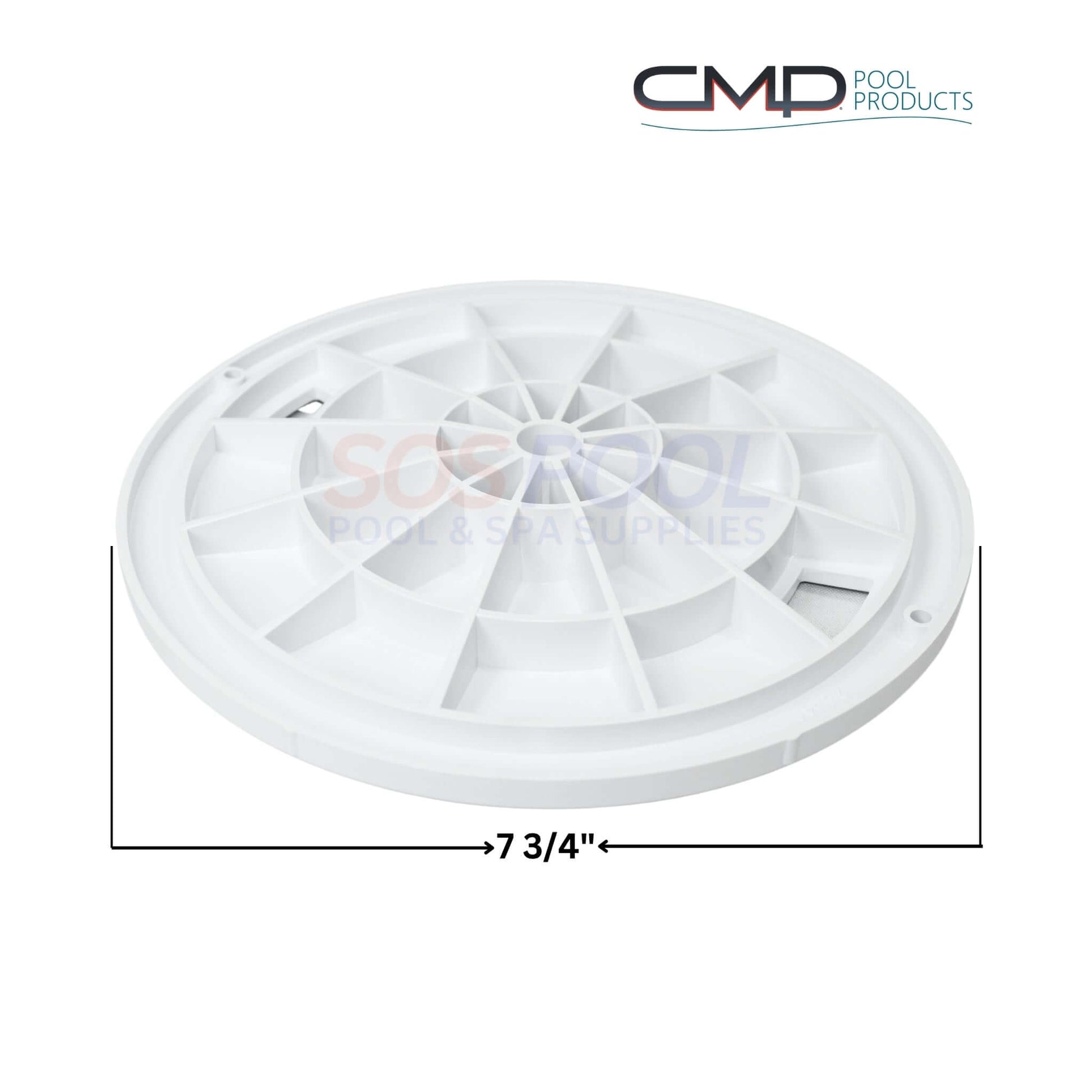CMP Skimmer Lid for Pentair Admiral S20 85007400 25544-500-000, round white lid for SOS Pool.