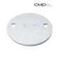 CMP Skimmer Lid for Pentair Admiral S20, Model 85007400, by SOS Pool, durable white round lid.