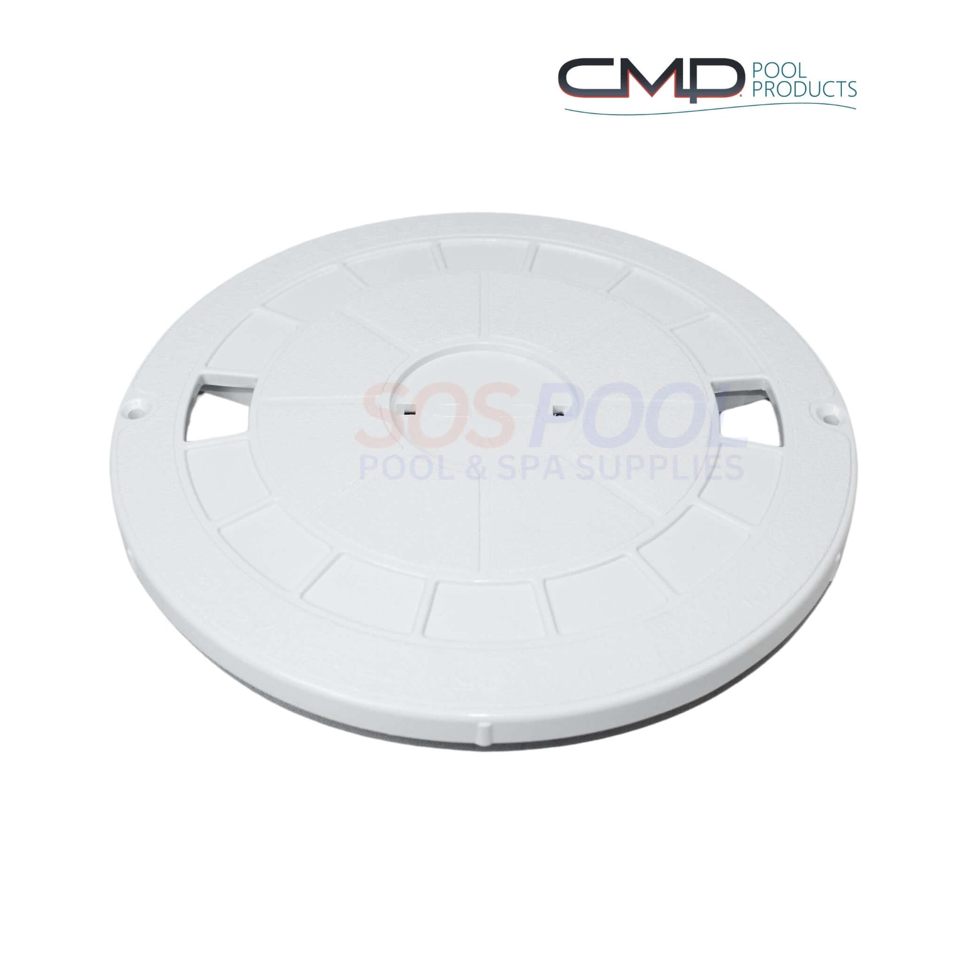 CMP Skimmer Lid for Pentair Admiral S20, Model 85007400, by SOS Pool, durable white round lid.
