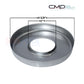 CMP Stainless Steel Ladder Escutcheon round cover plate with dimensions for pool ladders, SKU 25572-100-000, SOS Pool.