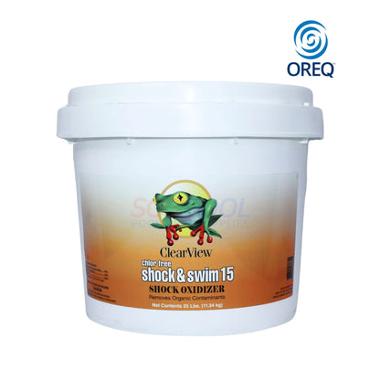 ClearView Chlor Free Shock & Swim 15 Shock Oxidizer | 25 lbs | CVCF025