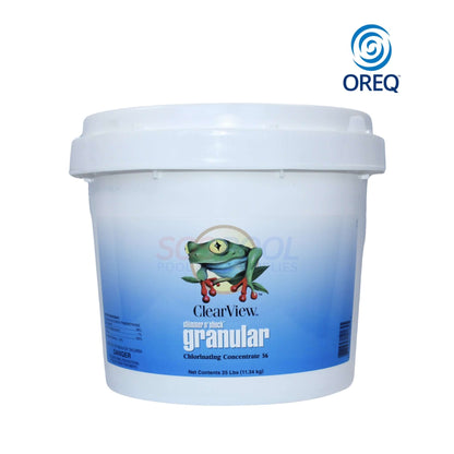 ClearView DiChlor Granular Chlorine | Shimmer-N Shock | 25lbs | CVDB025