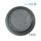 AquaStar 10" Round Suction Outlet Cover in gray (SKU: CC10103) with screws, designed for safety in pools and spas.