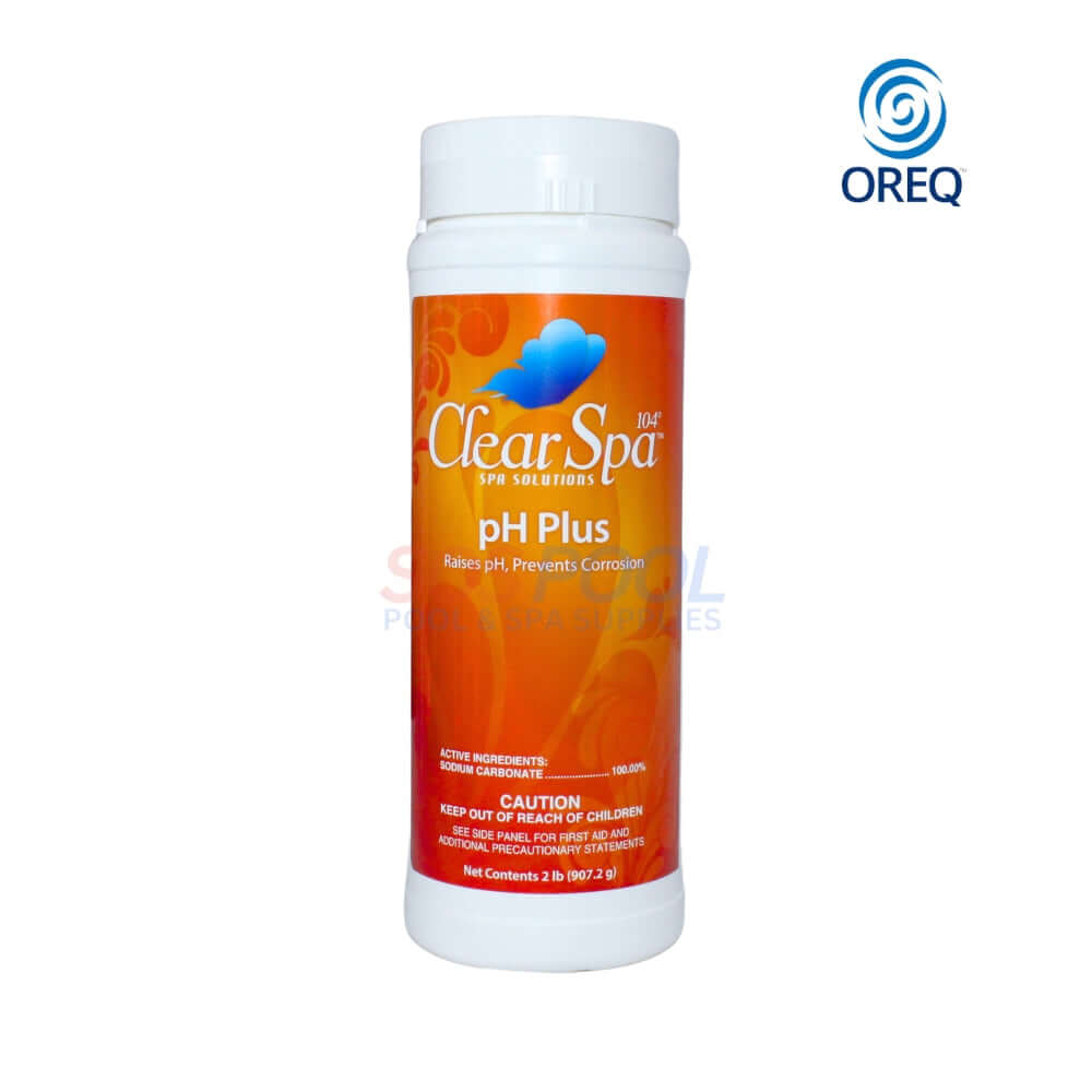 Clear Spa pH Plus Increaser 2lbs - Elevates pH, Prevents Corrosion - Essential for Spa Maintenance from SOS Pool.