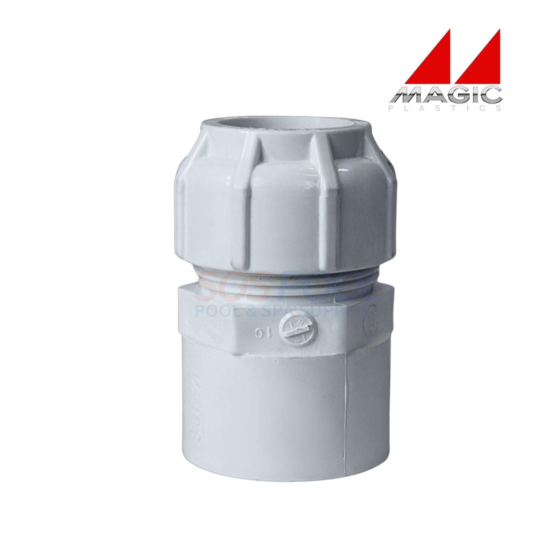 Copper to PVC Compression Adapter 935-125, 1.25" to 1.5", durable for pool supplies, easy installation for swimming pool parts.