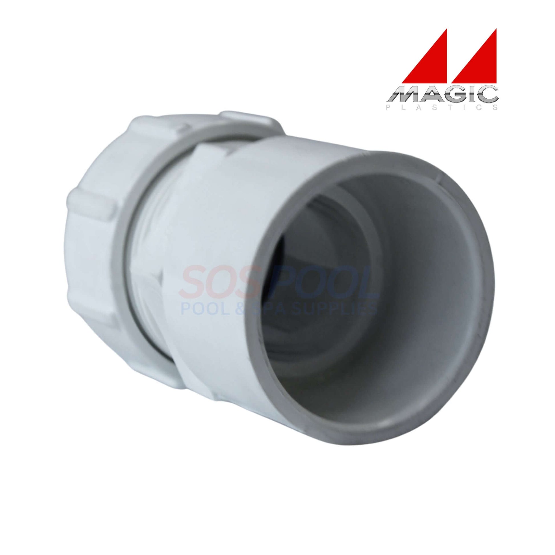 Copper to PVC Compression Adapter, 1.25" to 1.5" from SOS Pool, SKU 935-125, Durable for swimming pool parts.
