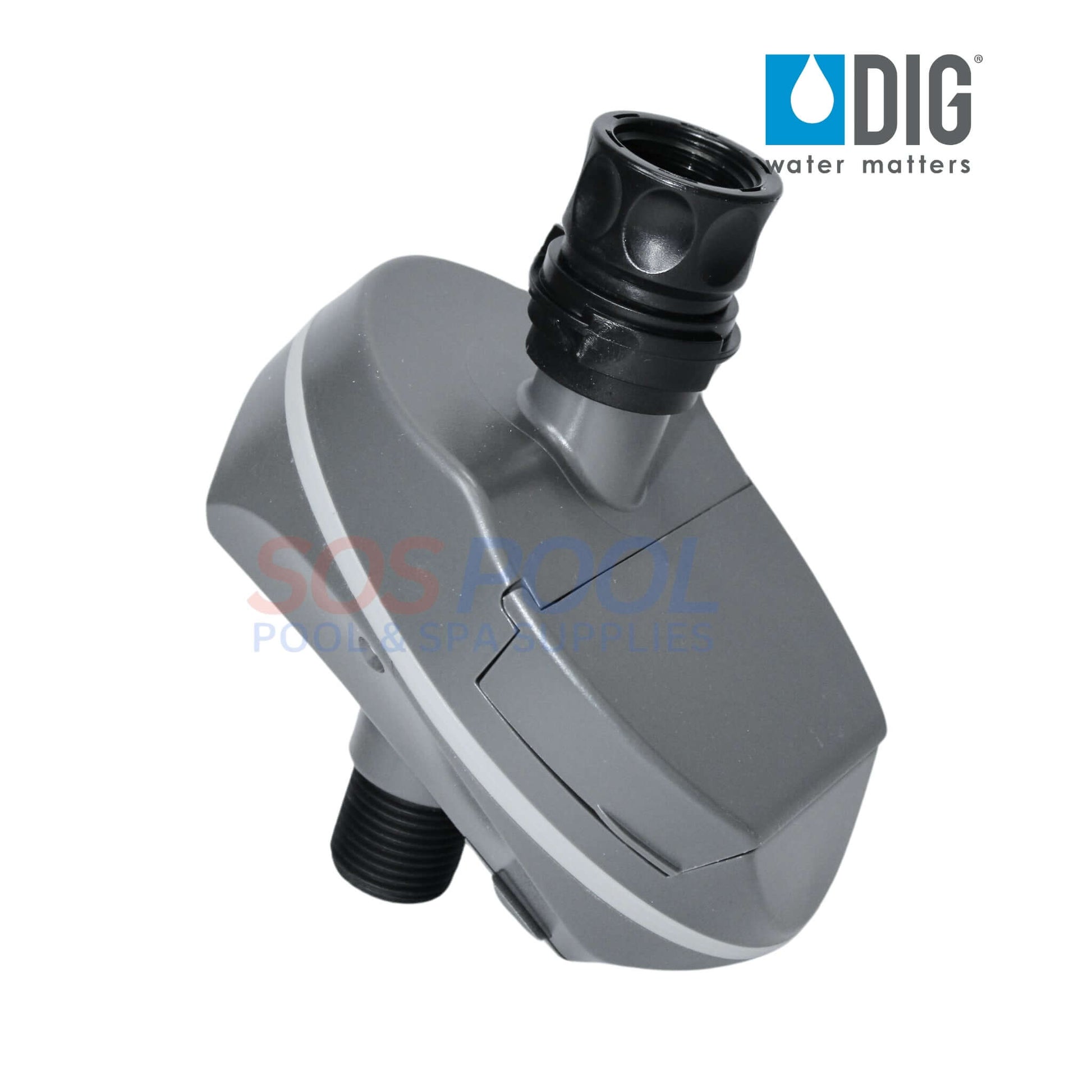 DIG B09D Digital Hose End Timer 3/4" - Reliable programming for SOS Pool. High flow rates, low pressure.