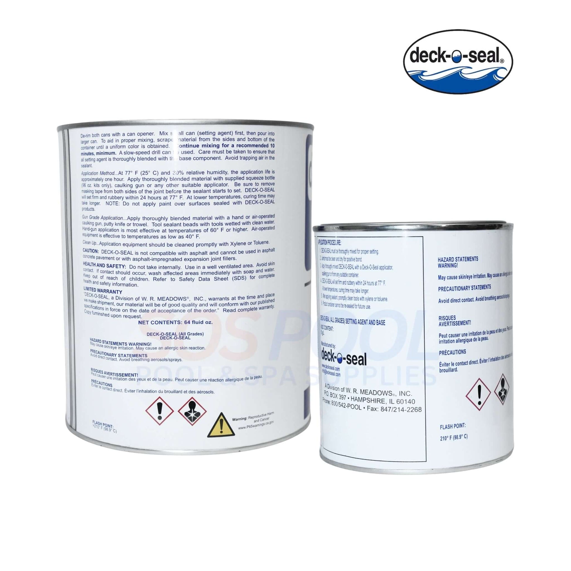 Desert Tan Deck-O-Seal Pour Grade 96 oz kit for warm-toned pool deck joints, part 4701033