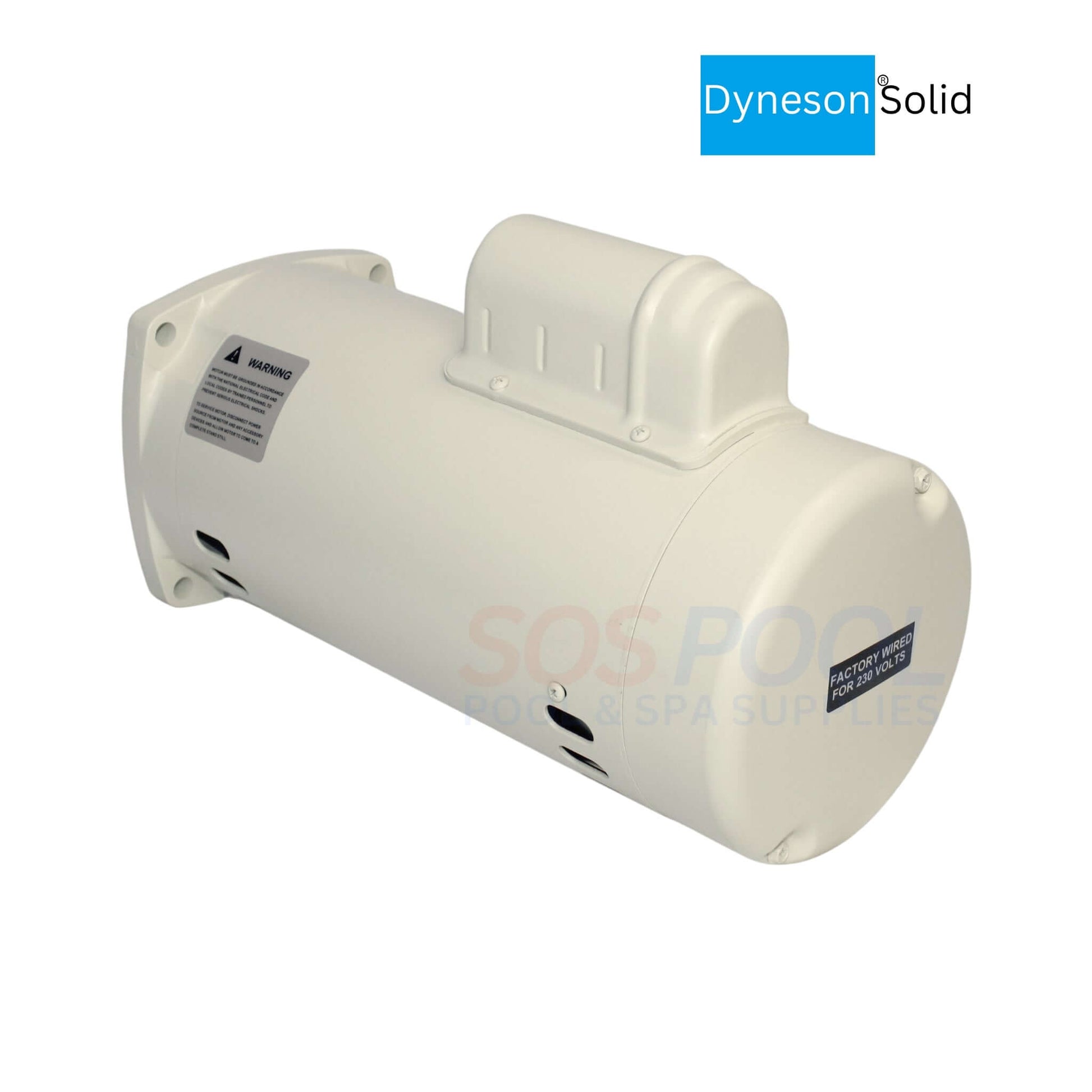 Dyneson 1.5 HP Motor for SuperFlo and WhisperFlo Pumps in almond color, compatible with pool and spa systems. SOS Pool
