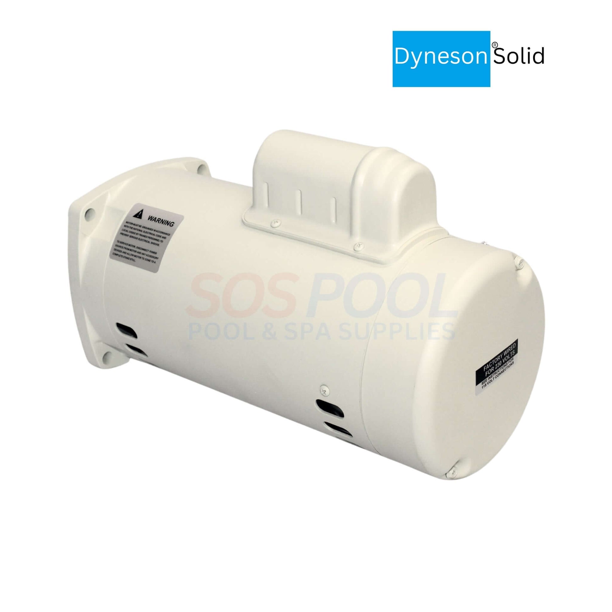 Dyneson 1 HP motor for SuperFlo and WhisperFlo pumps; energy-efficient, 56Y frame, reliable performance | SOS Pool
