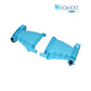 BWT Kokido Turbo EV105ASM03 blue left & right wing extensions for EV105CBX pool vacuum, enhancing cleaning efficiency.