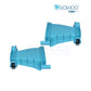 BWT Kokido Turbo EV105ASM03 left & right wing extensions in blue for pool vacuum, enhancing cleaning path width. SOS pool supplies.