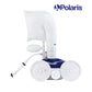 Polaris TR28P pressure-side pool cleaner, blue, showcasing three-wheel design for effective cleaning of in-ground pools, perfect for SOS Pool supplies.